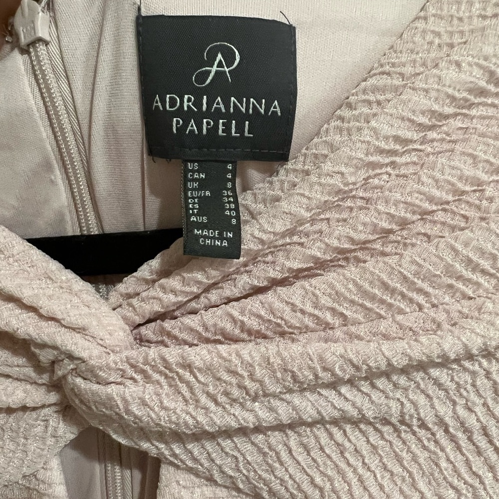 Adrianna papell blush metallic formal dress size 4 - Picture 6 of 10